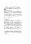 Research paper thumbnail of Schnittstelle(n) (der) Philologie