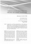 Research paper thumbnail of Cesión de la acción revocatoria en el concurso con elemento internacional