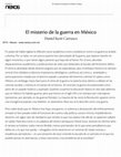 Research paper thumbnail of El misterio de la guerra en México.pdf