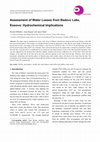 Research paper thumbnail of Assessment of Water Losses from Badovc Lake, Kosovo: Hydrochemical Implications