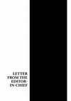 Research paper thumbnail of Letter from the Editor-in-Chief