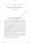 Research paper thumbnail of Evolutionary Literary Theory