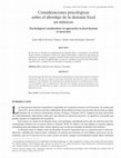 Research paper thumbnail of Consideraciones psicológicas sobre el abordaje de la distonía focal en músicos