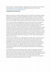 Research paper thumbnail of Christoph Schlingensief: Staging Chaos, Performing Politics, and Theatrical Phantasmagoria, by Anna Teresa Scheer (book review)