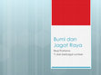 Research paper thumbnail of Bumi dan Jagat Raya