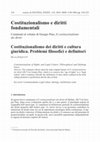 Research paper thumbnail of Costituzionalismo dei diritti e cultura giuridica. Problemi filosofici e definitori