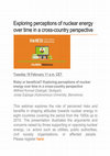 Research paper thumbnail of Webinar - Risky or beneficial? Exploring perceptions of nuclear energy over time in a cross-country perspective