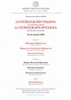 Research paper thumbnail of La storiografia italiana nel tardo Rinascimento, la storiografia spagnola nell’età della transizione, Milano, 13-14 marzo 2019