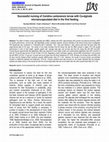 Research paper thumbnail of Successful nursing of Caridina cantonensis larvae with Ca-alginate microencapsulated diet in the first feeding (Supalug Kattakdad; Orapint Jintasataporn; Wanchai Worawattanamateekul; Srinoy Chumkam, 2018, 9(2): 66-76)