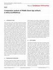 Research paper thumbnail of Comparative analysis of Middle Stone Age artifacts in Africa (CoMSAfrica)