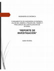 Research paper thumbnail of FUNDAMENTOS DE INGENIERÍA ECONÓMICA, VALOR DEL DINERO A TRAVÉS DEL TIEMPO Y FRECUENCIA DE CAPITALIZACIÓN DE INTERÉS..docx