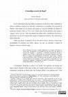 Research paper thumbnail of Norbert Waszek - O mendigo escocês de Hegel