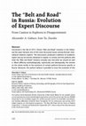 Research paper thumbnail of The “Belt and Road” in Russia: Evolution of Expert Discourse