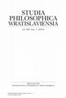 Research paper thumbnail of Studia Philosophica Wratislaviensia, 2019, vol. 14, fasc. 1.pdf