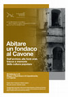 Research paper thumbnail of "Abitare un fondaco al Cavone (Napoli). Dall'archivio alle fonti orali, tracce e memorie della cultura popolare", Centro per la storia dell'arte e dell'architettura delle città portuali, Museo e Real Bosco di Capodimonte, Napoli, 25 febbraio 2019