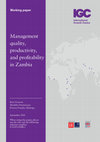 Research paper thumbnail of Management quality, productivity, and profitability in Zambia