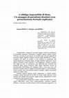 Research paper thumbnail of L'obbligo impossibile di Ross. Un assaggio di paradossi deontici (con presentazione formale esplicata