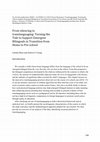 Research paper thumbnail of From silencing to translanguaging: Turning the Tide to Support Emergent Bilinguals in Transition from Home to Pre-school