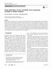 Research paper thumbnail of Design optimization of active microfluidic mixer incorporating micropillar on flexible membrane