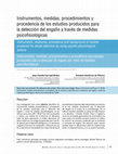 Research paper thumbnail of Instrumentos, medidas, procedimientos y
procedencia de los estudios producidos para
la detección del engaño a través de medidas
psicofisiológicas