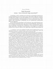 Research paper thumbnail of «  Wajdi Mouawad: Anima – nem természetes vagy naturalizált? », Hungarian translation of « Anima by Wajdi Mouawad: Unnatural or Naturalized?» by Csilla Tóth