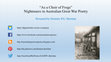 Research paper thumbnail of "As a Choir of Frogs" Nightmares in Australian Great War Poetry