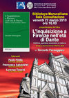 Research paper thumbnail of Presentazione del volume 'L'Inquisizione a Firenze nell'età di Dante. Politica, società, economia e cultura' (Firenze, Bibioteca Marucelliana, 22 marzo 2019 ore 16).