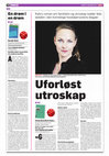 Research paper thumbnail of Uforløst om utroskap - Emely Benedicte Kahrs Galopp for den svarte hesten