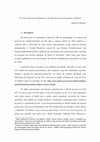 Research paper thumbnail of Os Trinta Anos da Constituição e o desafio do desencarceramento no Brasil