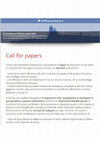 Research paper thumbnail of ESPANET ITALIA 2019  - CALL FOR PAPERS  (DL April 14th)