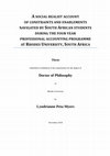 Research paper thumbnail of A SOCIAL REALIST ACCOUNT OF CONSTRAINTS AND ENABLEMENTS NAVIGATED BY SOUTH AFRICAN STUDENTS DURING THE FOUR YEAR PROFESSIONAL ACCOUNTING PROGRAMME AT RHODES UNIVERSITY, SOUTH AFRICA