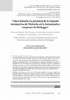 Research paper thumbnail of Vida e historia: La presencia de la Segunda intempestiva de Nietzsche en la hermenéutica temprana de Heidegger / Life and History: The Presence of Nietzsche’s Second Untimely Meditation in Heidegger’s Early Hermeneutics