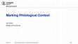 Research paper thumbnail of Marking Philological Context