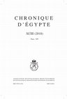 Research paper thumbnail of Malykh S. Ancient Egyptian Burial Rites of the Vth and VIth Dynasties: The Problem of Rationality and Symbolism // Chronique d’Égypte, XCIII, fasc. 185. Bruxelles, 2018. P. 58–76.