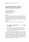 Research paper thumbnail of LA SVOLTA POLITICA DELLA PSICOANALISI LACANIANA