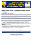 Research paper thumbnail of Muslim Friendly Tourism: Concept, Practices and Challenges in Malaysia