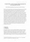 Research paper thumbnail of ‘P’ stands for Politics; I stand for? Developing an English undergraduate CLIL course in global politics and society