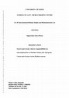 Research paper thumbnail of Search and rescue: shared responsibilities in international law of Member States, the European Union and Frontex in the Mediterranean.