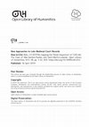 Research paper thumbnail of "Re-mapping the ‘Great Inquisition’ of 1245–46: The Case of Mas-Saintes-Puelles and Saint-Martin-Lalande" in Open Library of Humanities (New Approaches to Late Medieval Court Records), 5(1): 28 (2019), pp. 1–52