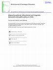 Research paper thumbnail of Mapuche political educational and linguistic demands and public policy in Chile