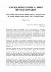 Research paper thumbnail of Anarquismo e Sindicalismo Revolucionário (resenha crítica do livro de Edilene Toledo)