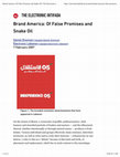 Research paper thumbnail of Brand America: Of False Promises and Snake Oil