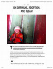 Research paper thumbnail of On orphans, adoption, and Islam.