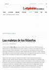 Research paper thumbnail of "Las maletas de los filósofos"