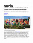 Research paper thumbnail of “Lessons of the Chicano Movement Today”  (a review of Jimmy Patiño’s Raza Si, Migra No: Chicano Movement Struggles for Immigrant Rights in San Diego, Chapel Hill: University of North Carolina Press, 2017), published electronically by NACLA.org, September 7, 2018.