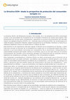 Research paper thumbnail of LA DIRECTIVA ECN+ DESDE LA PERSPECTIVA DE PROTECCIÓN DEL CONSUMIDOR EUROPEO