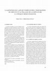 Research paper thumbnail of La question du laps de temps entre l'inhumation du défunt et le pillage de la sépulture à l'époque mérovingienne