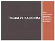 Research paper thumbnail of Islam ve kalkinma