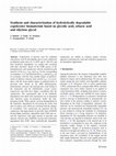 Research paper thumbnail of Synthesis and characterization of hydrolytically degradable copolyester biomaterials based on glycolic acid, sebacic acid and ethylene glycol