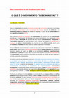 Research paper thumbnail of MEU COMENTÁRIO SOBRE O QUE É O MOVIMENTO "SOBERANISTAS"